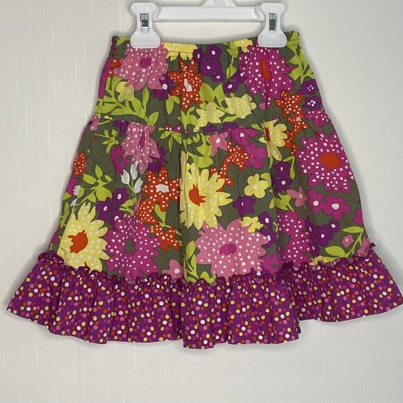 Hanna Andersson Girls Colorful Mixed Print Cotton Skirt Size 5 110cm - Picture 3 of 7